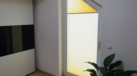 Plissee Trapezfenster