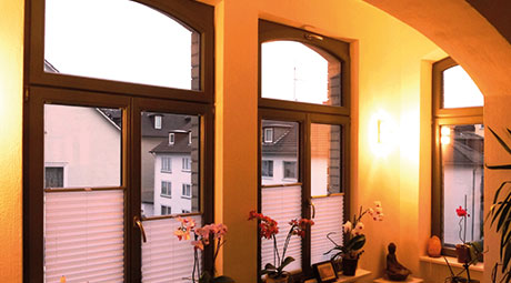 Plissee waschen